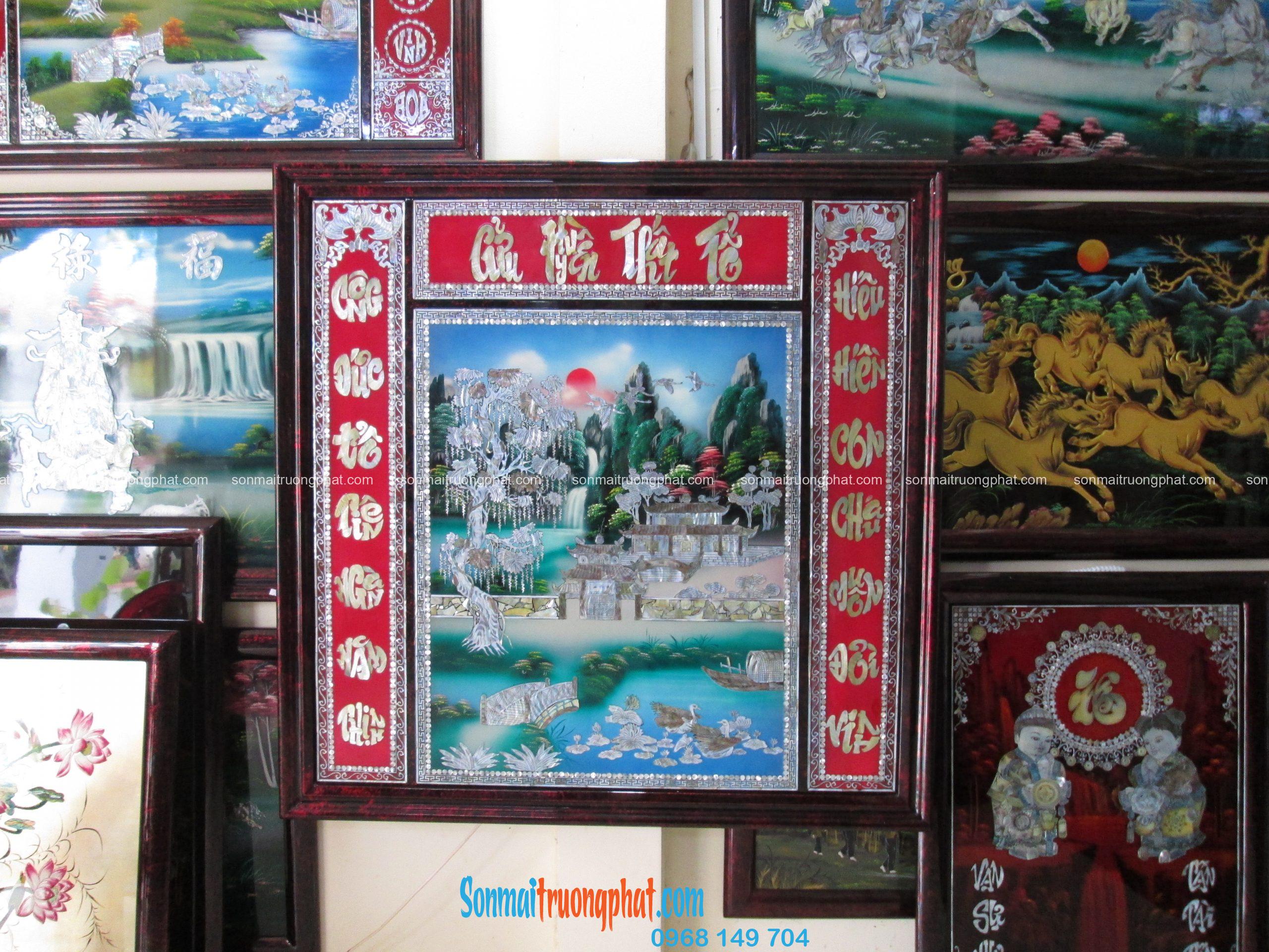Liễn Thờ Gia Tiên Cửu Huyền Cây Đa Cẩn Ốc Xà Cừ 126x126 IMG 3107 scaled