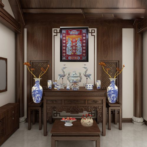 Liễn Thờ Gia Tiên Song Long Cẩn Ốc Xà Cừ 109x133 Liễn Thờ Gia Tiên Song Long cẩn ốc xà cừ 109x133-TP2CH6Đ13