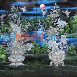 Tranh Bộ Tứ Quý Khảm Trai Đẹp Cao Cấp (Bộ 4 tấm 50x100)