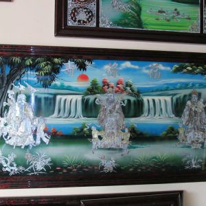Tranh Phúc Lộc Thọ Cẩn Ốc Đẹp Cao Cấp