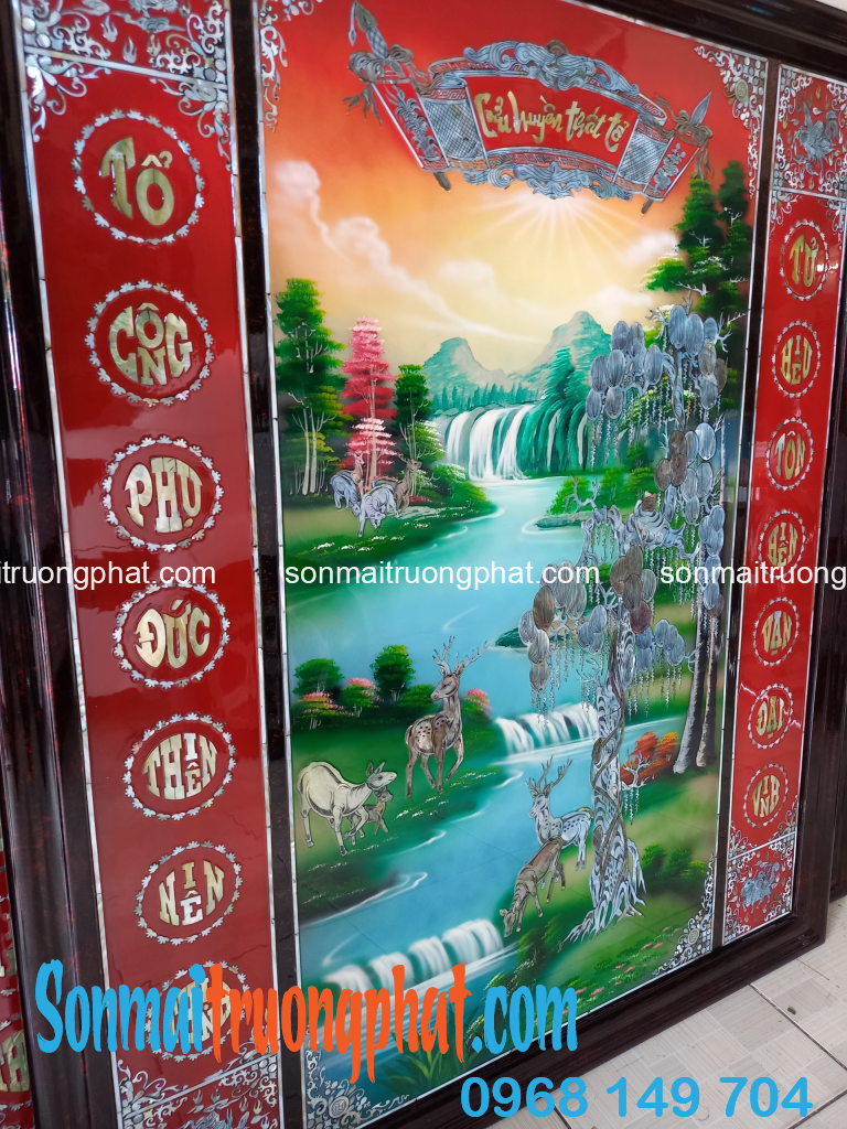 Liễn Thờ Gia Tiên Cửu Huyền Thất Tổ 117x137 - Tài Lộc Phú Quý, Tùng Nai Trường Tồn Liễn Thờ Gia Tiên Cửu Huyền Thất Tổ 117x137 - Tài Lộc Phú Quý, Tùng Nai Trường Tồn