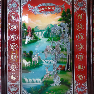Liễn Thờ Gia Tiên Cửu Huyền Thất Tổ 117x137 - Tài Lộc Phú Quý, Tùng Nai Trường Tồn