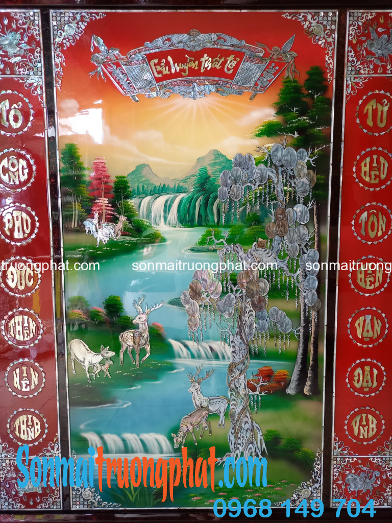 Liễn Thờ Gia Tiên Cửu Huyền Thất Tổ 117x137 - Tài Lộc Phú Quý, Tùng Nai Trường Tồn Liễn Thờ Gia Tiên Cửu Huyền Thất Tổ 117x137 - Tài Lộc Phú Quý, Tùng Nai Trường Tồn