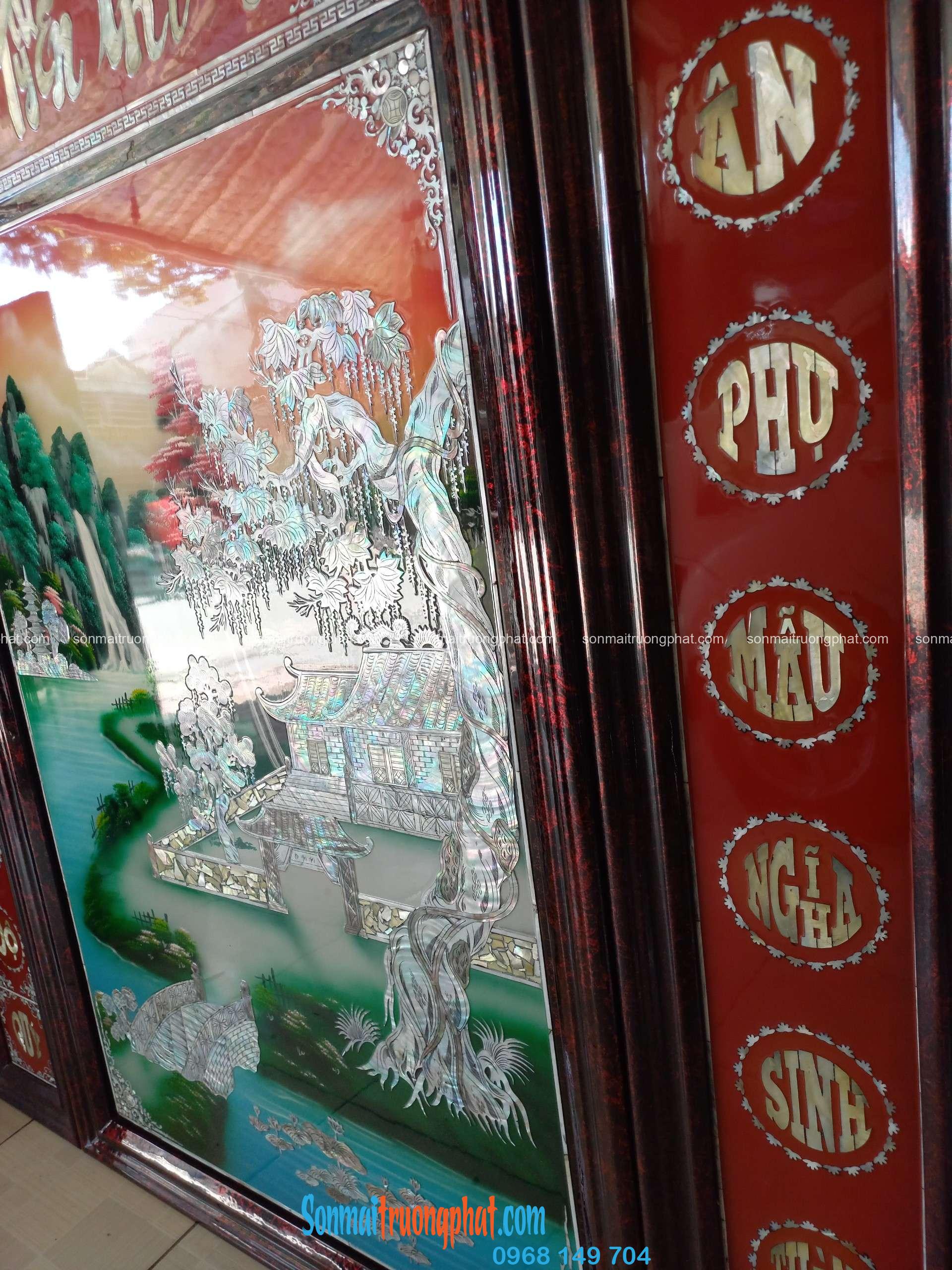 Tranh Cửu Huyền Thất Tổ Cao Cấp 146x154 – Tinh Hoa Sơn Mài, Tâm Linh Quy Tụ (3) Tranh Cửu Huyền Thất Tổ Cao Cấp 146x154 – Tinh Hoa Sơn Mài, Tâm Linh Quy Tụ