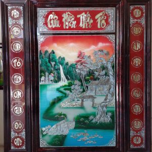Tranh Cửu Huyền Thất Tổ Cao Cấp 146x154 – Tinh Hoa Sơn Mài, Tâm Linh Quy Tụ