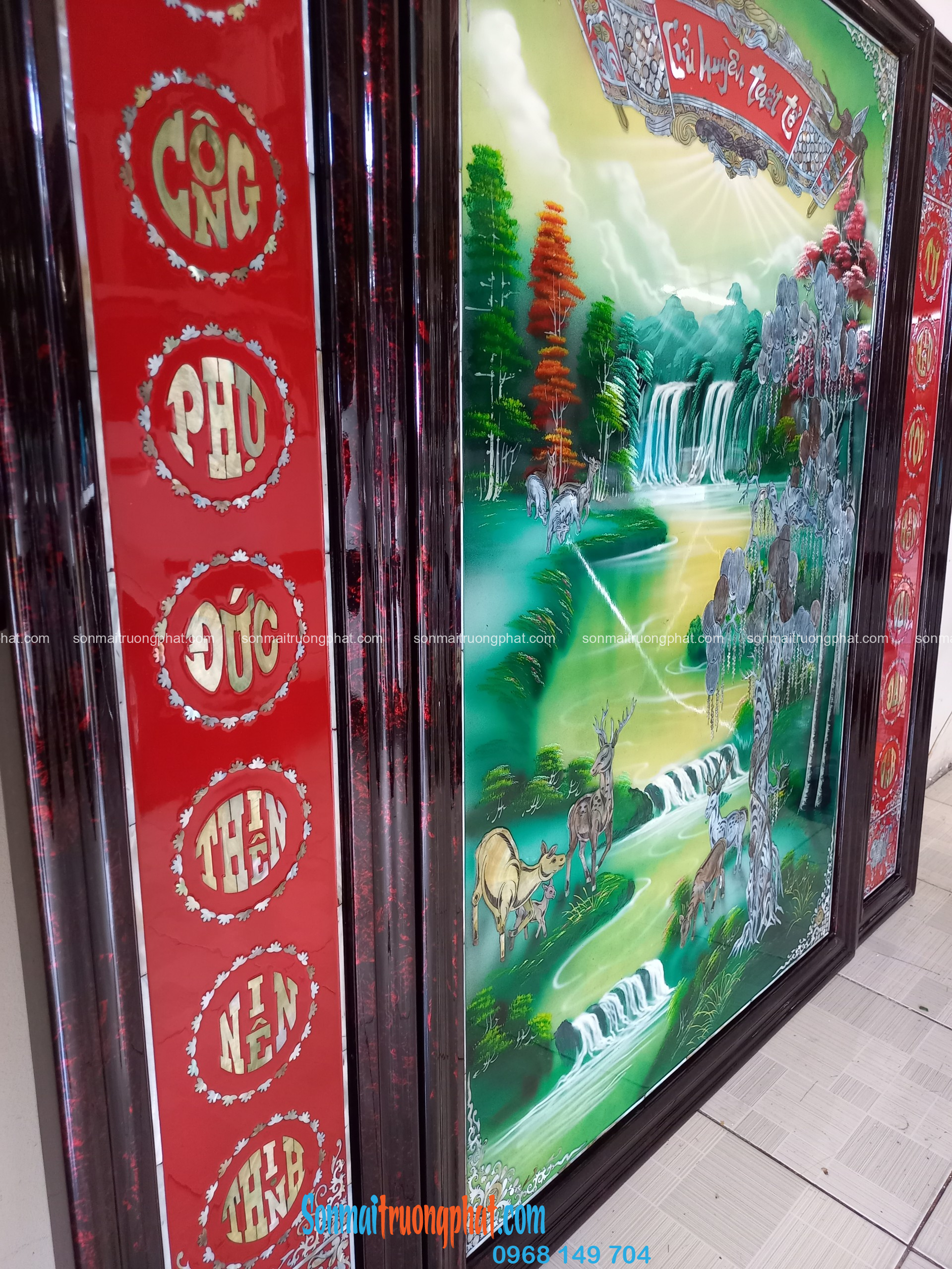 Tranh Liễn Thờ Cửu Huyền Thất Tổ 130x146 - Sơn Mài Tinh Hoa, Tâm Linh Quy Tụ (1) Tranh Liễn Thờ Cửu Huyền Thất Tổ 130x146 - Sơn Mài Tinh Hoa, Tâm Linh Quy Tụ