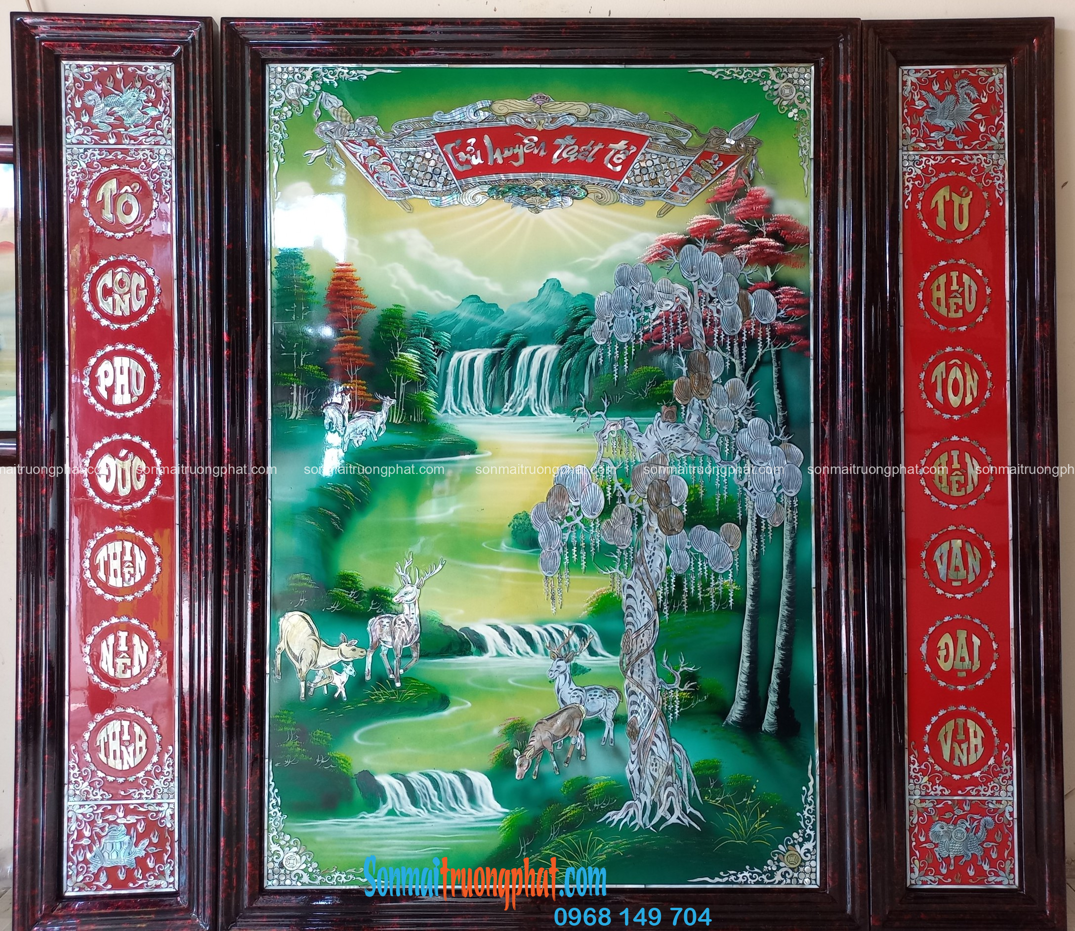 Tranh Liễn Thờ Cửu Huyền Thất Tổ 130x146 - Sơn Mài Tinh Hoa, Tâm Linh Quy Tụ Tranh Liễn Thờ Cửu Huyền Thất Tổ 130x146 - Sơn Mài Tinh Hoa, Tâm Linh Quy Tụ