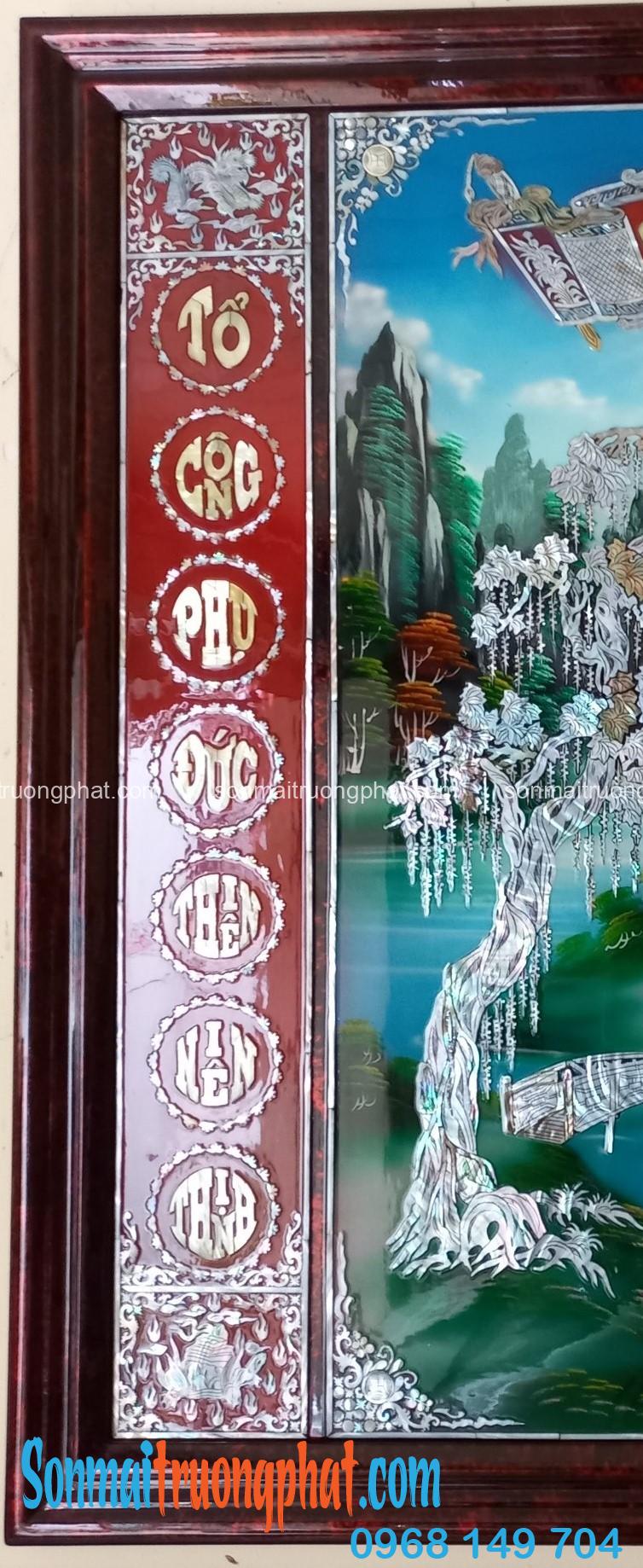 Tranh Liễn Thờ Sơn Mài Cửu Huyền Thất Tổ 117x117cm - Bảo Vật Tâm Linh, Kết Tinh Tài Lộc Gia Đình Tranh Liễn Thờ Sơn Mài Cửu Huyền Thất Tổ 117x117cm - Bảo Vật Tâm Linh, Kết Tinh Tài Lộc Gia Đình