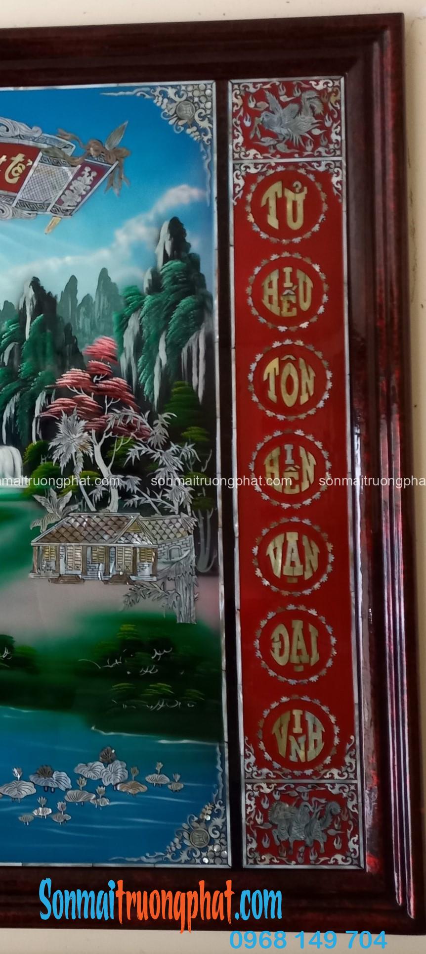 Tranh Liễn Thờ Sơn Mài Cửu Huyền Thất Tổ 117x117cm - Bảo Vật Tâm Linh, Kết Tinh Tài Lộc Gia Đình Tranh Liễn Thờ Sơn Mài Cửu Huyền Thất Tổ 117x117cm - Bảo Vật Tâm Linh, Kết Tinh Tài Lộc Gia Đình