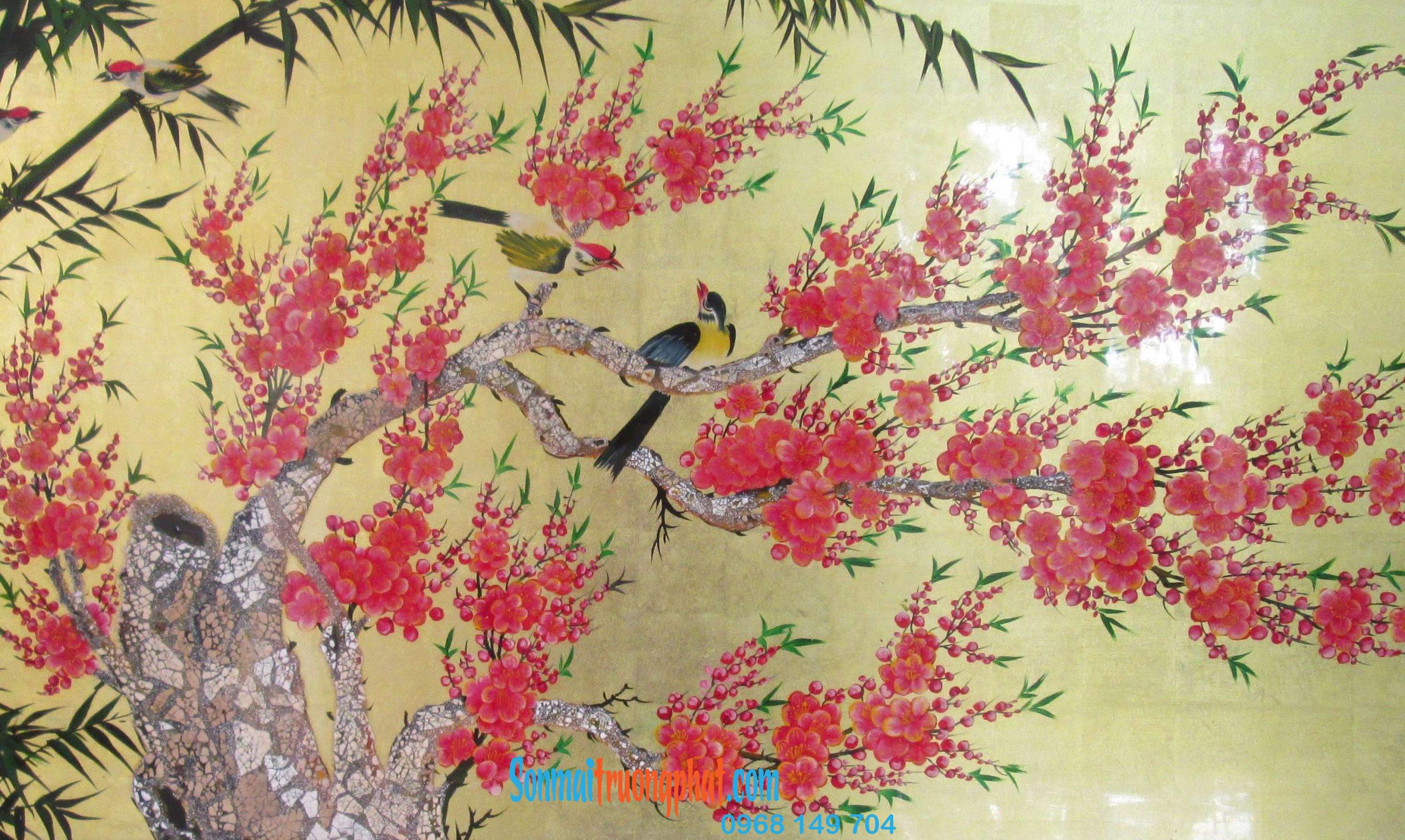 Tranh Trang Trí Trức Đào và Chim Sẻ – Sự Hài Hòa Giữa Thiên Nhiên và Nghệ Thuật Tranh Trang Trí Trức Đào và Chim Sẻ – Sự Hài Hòa Giữa Thiên Nhiên và Nghệ Thuật