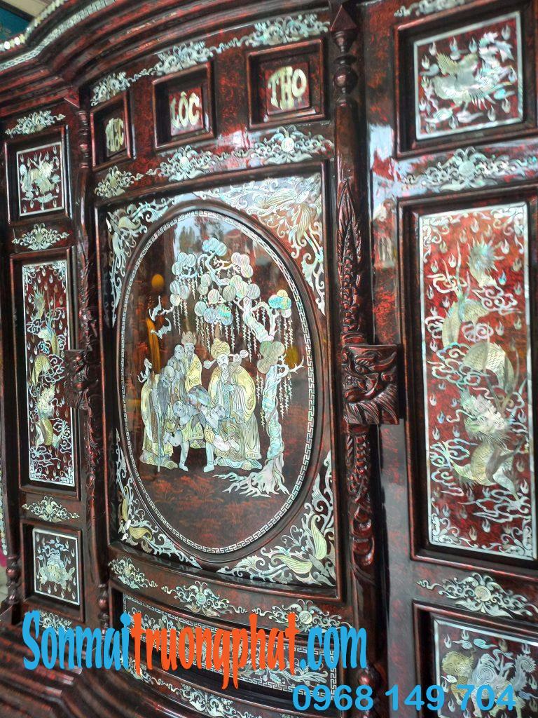 Tủ Thờ Sơn Mài – Tinh Hoa Nghệ Thuật Thờ Cúng Truyền Thống 146x154cm Tủ Thờ Sơn Mài – Tinh Hoa Nghệ Thuật Thờ Cúng Truyền Thống 146x154x68cm