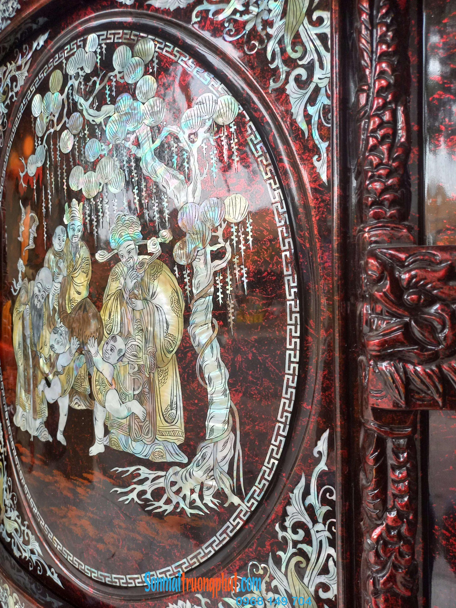Tủ Thờ Sơn Mài – Tinh Hoa Nghệ Thuật Thờ Cúng Truyền Thống 146x154x68cm Tủ Thờ Sơn Mài – Tinh Hoa Nghệ Thuật Thờ Cúng Truyền Thống 146x154x68cm