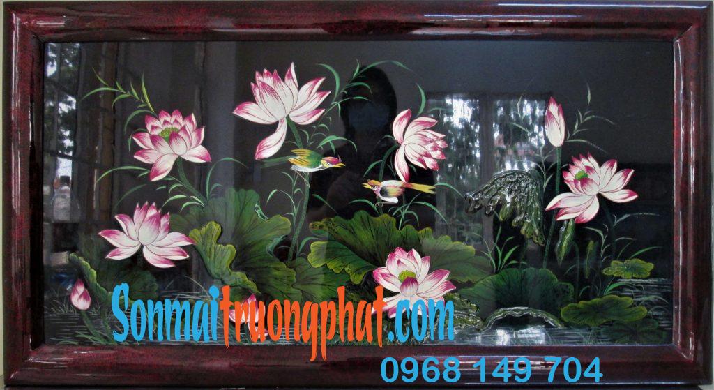 Tranh Sơn Mài Hoa Sen Và Chim Sẻ May Mắn Tài Lộc - Thích Hợp Làm Quà Tranh Sơn Mài Hoa Sen Và Chim Sẻ May Mắn Tài Lộc - Thích Hợp Làm Quà