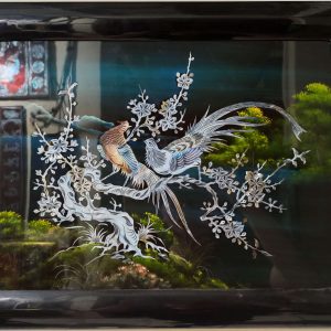 Tranh Sơn Mài Trang Trí - Biếu Tặng - Song Trĩ - May Mắn - Tài Lộc (40x50cm, Hàng Chìm Cực Phẩm)